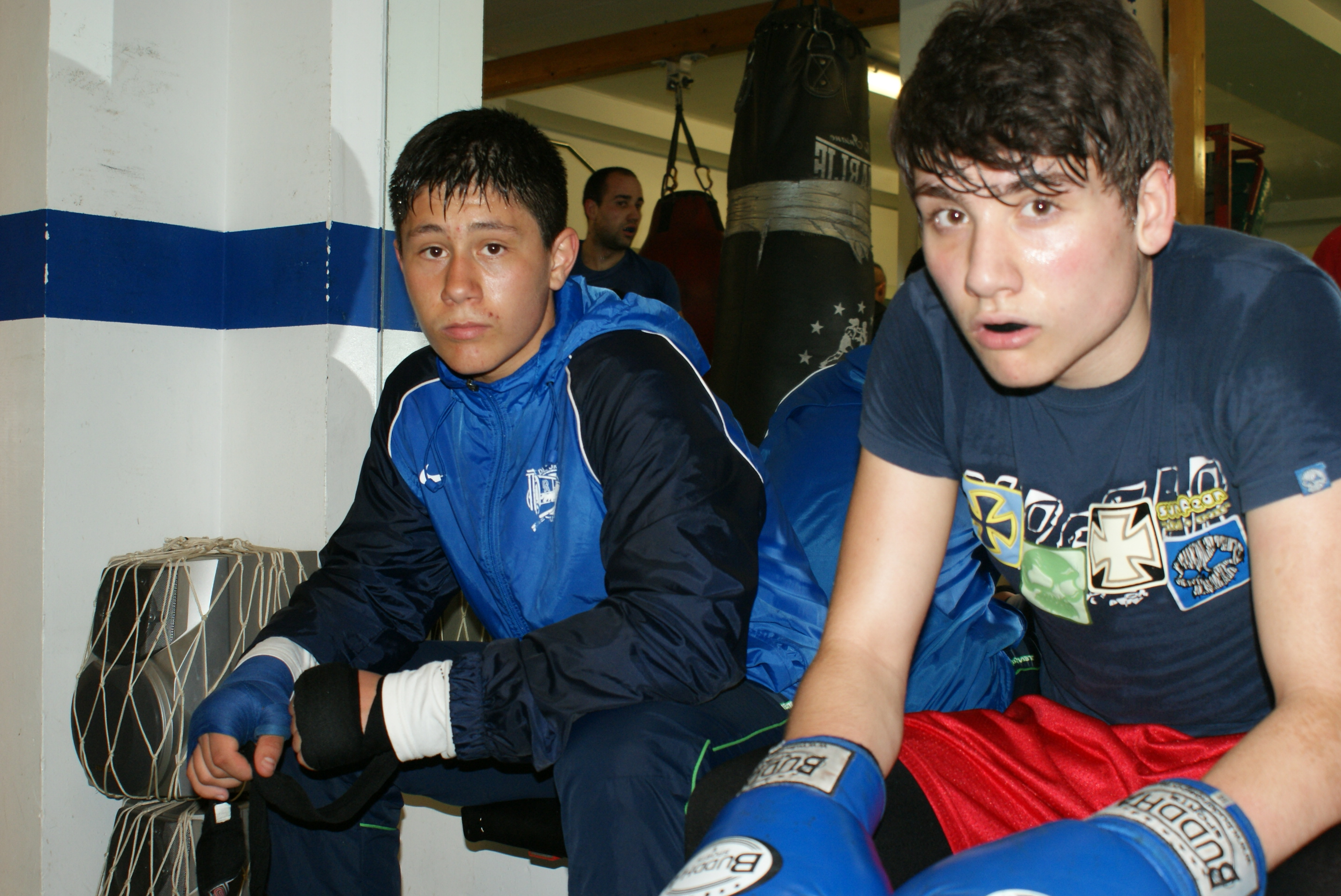 Alin Popa y Christian Garrido, boxeadores amateurs (Gasteiz Sport).
