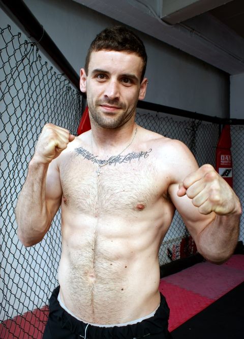 Haritz Lópeez de Lacalle, luchador profesional de K1. Erandio, Bizkaia.