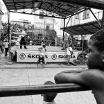 Escuela de Boxeo del Gimnasio Rafael Trejo, en Habana Vieja (Cuba). Foto de Iñaki Mendizabal.
