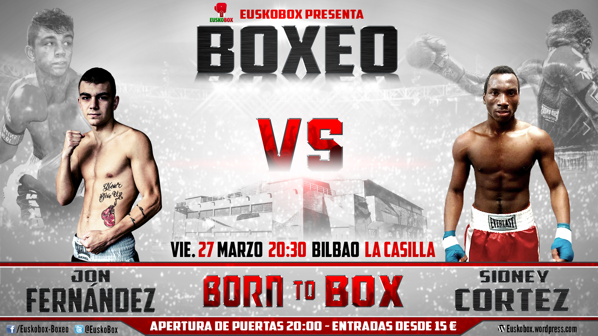 Boxeo profesional en Bilbao: Jon Fernández se medirá a Sidney Cortez el 27 de marzo en La Casilla en un duelo de debutantes