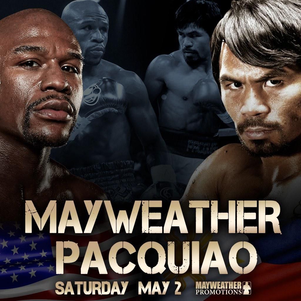 Boxeo: Imagen promocional del combate Mayweather vs Pacquiao