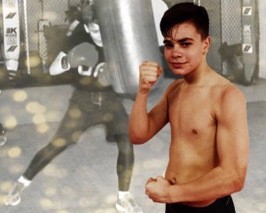 Iker Fernández, 14 años y mucha afición por el boxeo.