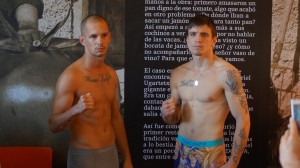 Boxeo profesional: El campeón húngaro wélter, Gyula Vajda, y Kerman Lejarraga.
