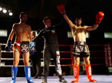 Ander Sánchez es proclamado ganador del combate de Kick-Boxing en la velada celebrada en Judimendi el pasado mes de noviembre