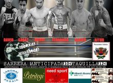 Cartel de boxeo de la velada de Pasaia (Gipuzkoa)