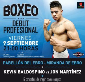 El boxeador de Miranda de Ebro debuta como profesional el 9 de septiembre en Miranda ante bilbaino Jon Martínez