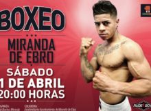 Cartel de boxeo 1 de abril en Miranda de Ebro