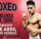 Cartel de boxeo 1 de abril en Miranda de Ebro