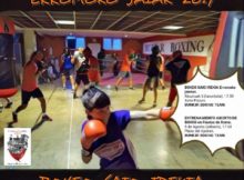 Boxeo: entrenamiento público en Romo, Getxo
