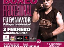 El boxeador riojano Ricardo Fernández MATEO, protagonista del combate de fondo de la velada de Fuenmayor